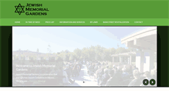 Desktop Screenshot of jewishmemorialgardens.org